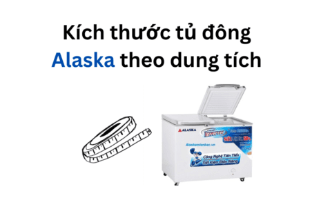 Kích thước tủ đông Alaska